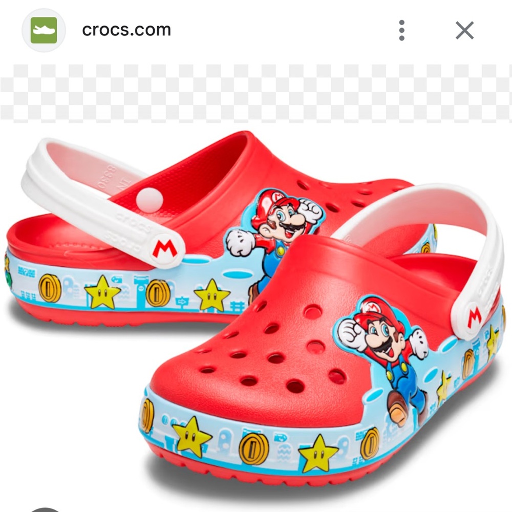 CROCS Kids Fun Lab Super Mario Crocs